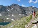 Norbert und Manuela auf Weg 534 zwischen Seealm und Abzweigung Säuleck-Klettersteig (9. Juli)