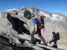 Norbert am Detmolder Steig auf der Schneewinkelspitze, 3.016 m (9. Juli)