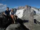 Norbert und ich auf der Schneewinkelspitze, 3.016 m (9. Juli)