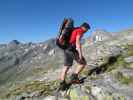 Norbert am Schwarzenburger Weg zwischen Rudolfstädter Weg und Lassacher Winkelscharte (10. Juli)