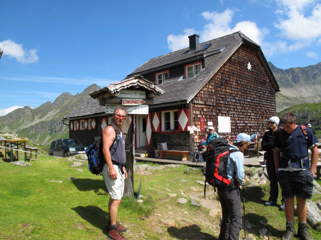 Erich bei der Ignaz-Mattis-Hütte, 1.986 m