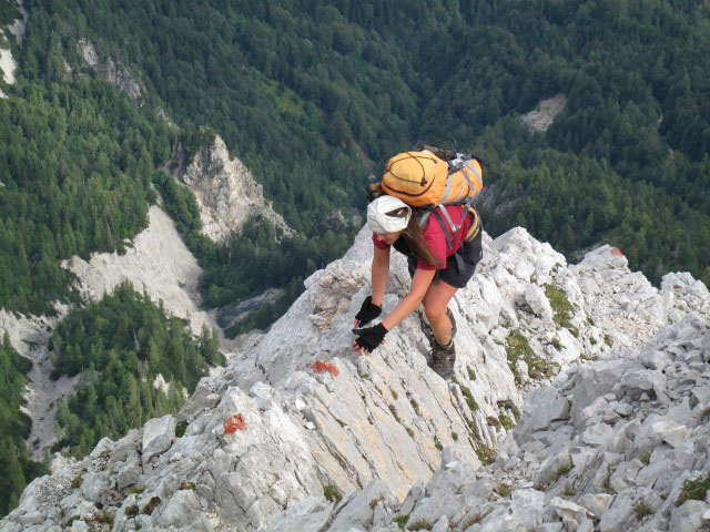 Mittagskogel-Nordostgrat: Gudrun (31. Juli)