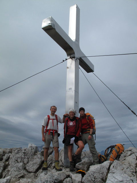 Ich, Gudrun und Christoph am Mittagskogel, 2.145 m (31. Juli)