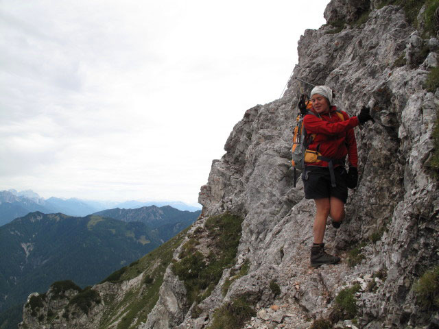 Gudrun zwischen Mittagskogel und Hühnerkogel (31. Juli)