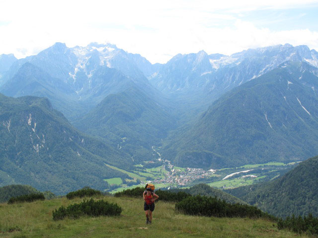 Gudrun zwischen Planina Dovke Roca und Frauenkogel (31. Juli)