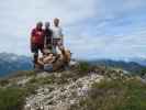 Gudrun, Christoph und ich am Hühnerkogel, 2.034 m (31. Juli)