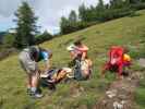 Christoph und Gudrun auf der Planina Dovke Roca (31. Juli)