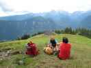 Christoph und Gudrun auf der Planina Dovke Roca (31. Juli)