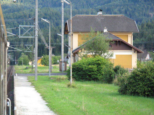 Bahnhof Ledenitzen, 605 m (31. Juli)