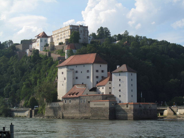 Veste Oberhaus und Veste Niederhaus vom Dreifl&uuml;sseeck aus