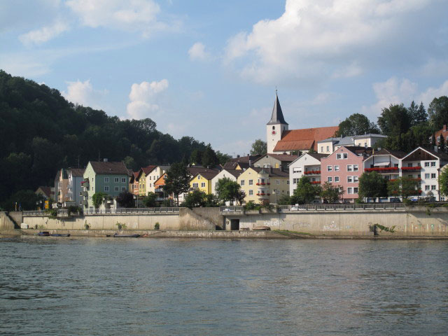 Ilzstadt vom Dreifl&uuml;sseeck aus