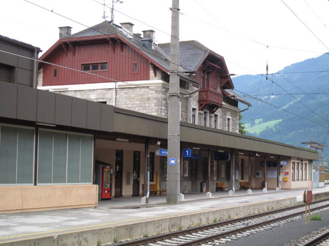 Bahnhof Bad Hofgastein, 842 m (13. Aug.)