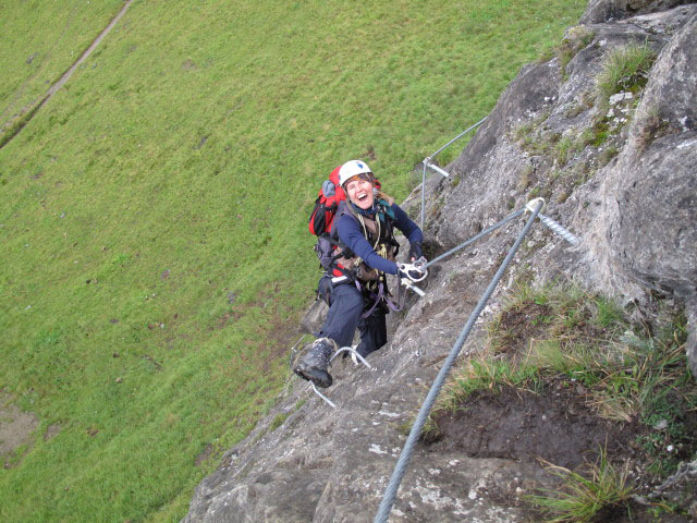 &Uuml;bungsklettersteig Kleine Scharte: Sonja (13. Aug.)