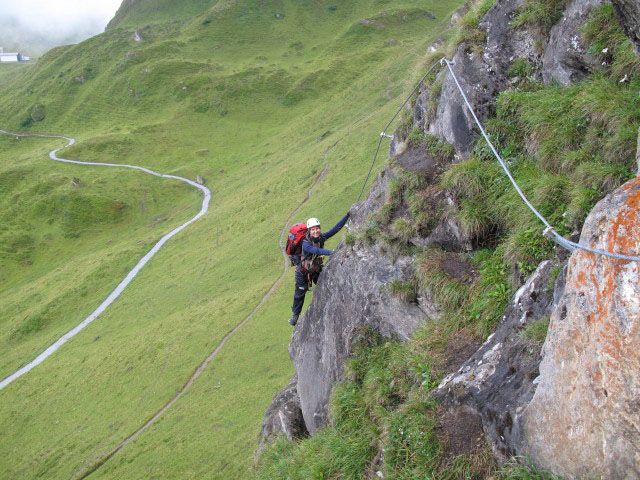&Uuml;bungsklettersteig Kleine Scharte: Sonja (13. Aug.)
