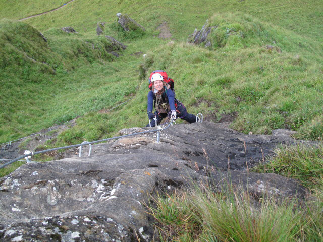&Uuml;bungsklettersteig Kleine Scharte: Sonja (13. Aug.)