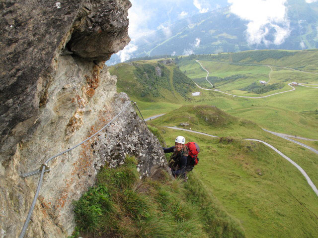 Übungsklettersteig Kleine Scharte: Sonja (13. Aug.)