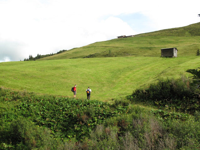 Norbert und Erich zwischen Lafenbach und Groyerhütte (13. Aug.)