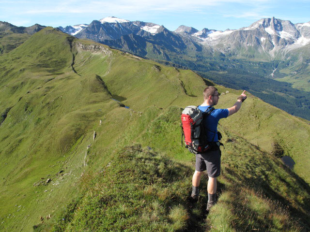 Norbert zwischen Kalkbretterkopf und Gasteiner H&ouml;he (14. Aug.)