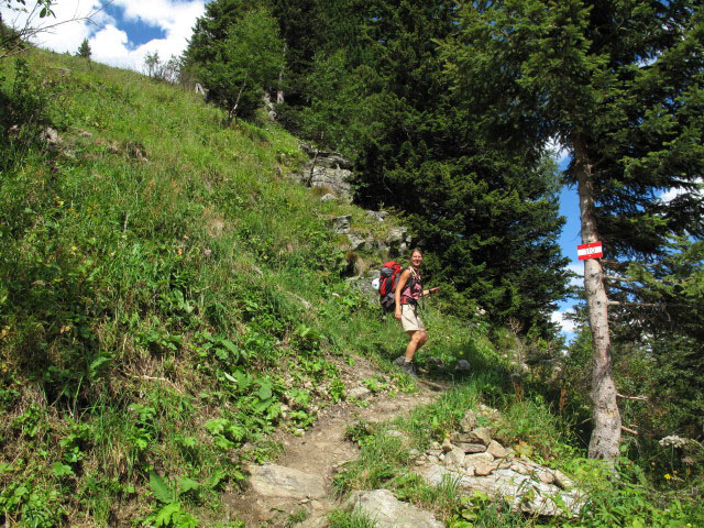 Sonja zwischen Bockhartseehütte und Valeriehaus (14. Aug.)