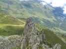 Familienklettersteig Hirschkarspitze: erster Turm (13. Aug.)