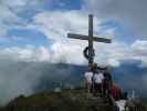 Ich, Sonja, Erich und Norbert auf der Hirschkarspitze, 2.119 m (13. Aug.)