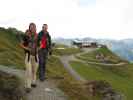 Sonja und Norbert zwischen Bergstation der Schlossalmbahn und Talstation der Sesselbahn Hohe Scharte (13. Aug.)