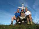 Norbert, Sonja und ich am Kalkbretterkopf, 2.412 m (14. Aug.)