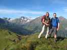 Sonja und Norbert zwischen Kalkbretterkopf und Gasteiner Höhe (14. Aug.)