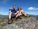 Norbert, Sonja und ich auf der Gadauner Höhe, 2.447 m (14. Aug.)