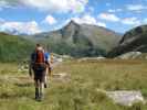 Norbert und Sonja auf Weg 111 zwischen Oberer Bockhartsee und Herrensteig (14. Aug.)