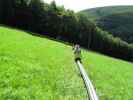 Mama auf der Sommerrodelbahn