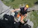 Braunwald-Klettersteig: Andreas im blauen Rundgang