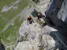 Braunwald-Klettersteig: Axel und Andreas im blauen Rundgang