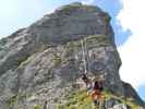 Braunwald-Klettersteig: Axel und Andreas im roten Rundgang