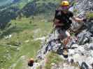 Braunwald-Klettersteig: Andreas und Axel im roten Rundgang