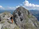 Braunwald-Klettersteig: Andreas im roten Rundgang