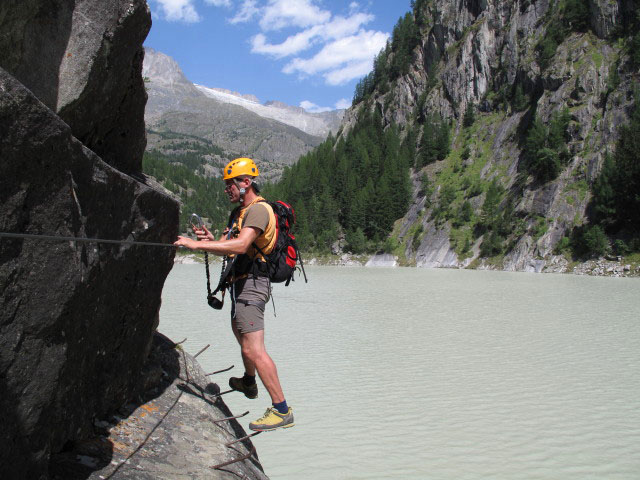 Andreas in der rechten Uferroute