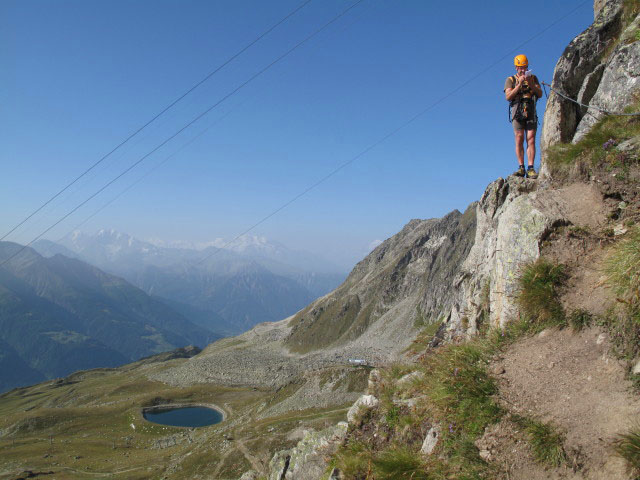 Eggishorn-Klettersteig: Andreas im Gemstritt