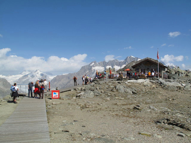 Hörli-Hitta bei der Bergstation der Eggishornbahn, 2.893 m