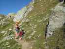 Eggishorn-Klettersteig: Axel und Andreas beim Einstieg