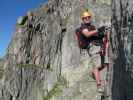 Eggishorn-Klettersteig: Axel bei der 3-Seil-Brücke