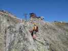 Eggishorn-Klettersteig: Axel und Andreas im Adlersitz