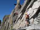 Eggishorn-Klettersteig: Axel und Andreas am Falkenturm