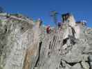 Eggishorn-Klettersteig: Andreas und Axel am Falkenturm