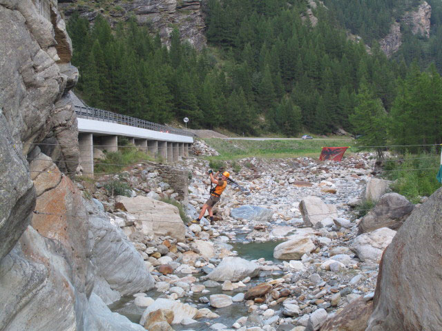 Andreas auf der Seilbrücke