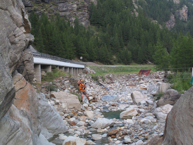 Andreas auf der Seilbrücke