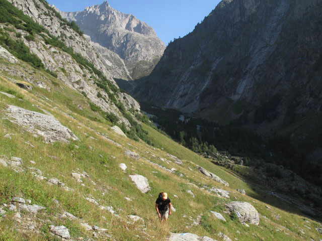 Axel zwischen Baltschiedertal und Baltschiedertal-Klettersteig