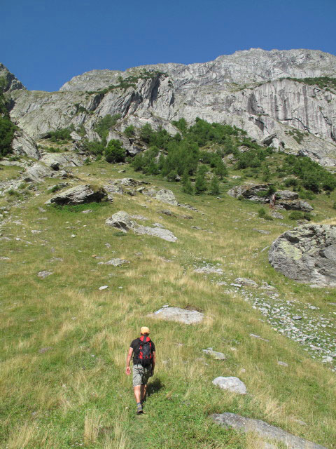 Axel zwischen Baltschiedertal und Baltschiedertal-Klettersteig