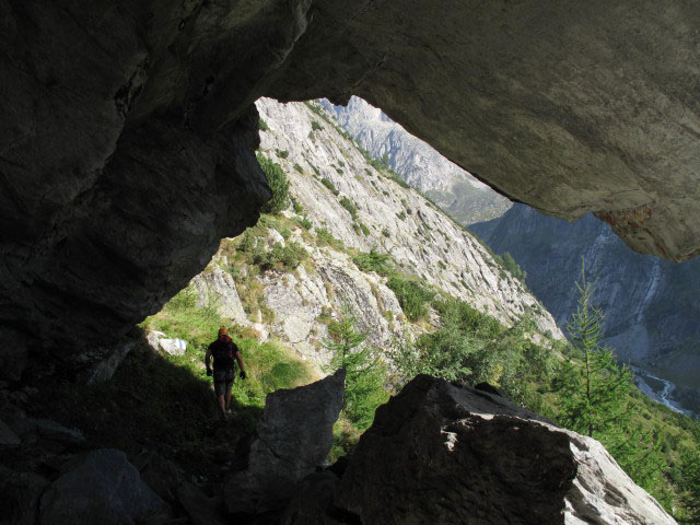 Axel zwischen Baltschiedertal und Baltschiedertal-Klettersteig