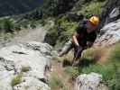 Baltschiedertal-Klettersteig: Axel im Einstieg